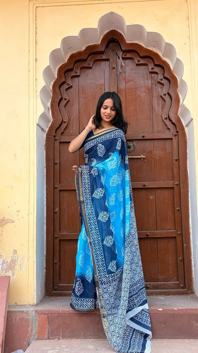 Ikkat Bagru Print